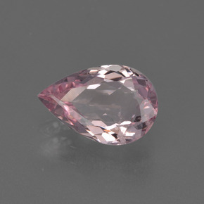 Morganita rosa natural de 1,15 ct, en forma de pera, VS