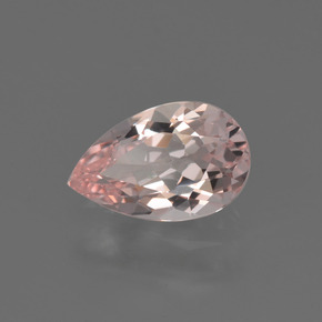 Morganita Rosado claro natural de 0.68 ct, En forma de pera, VVS