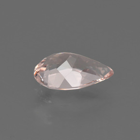 Morganita Rosado claro natural de 0.68 ct, En forma de pera, VVS