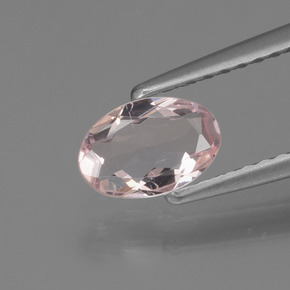 Morganita rosa natural de 0,44 ct, corte óvalo, VVS-VS