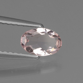 Morganita rosa natural de 0,44 ct, corte óvalo, VVS-VS