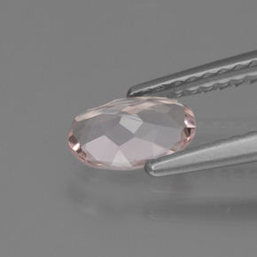 Morganita rosa natural de 0,44 ct, corte óvalo, VVS-VS