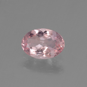 Morganita Rosado claro natural de 0.84 ct, Corte Óvalo, VS