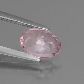 Morganita Rosado claro natural de 0.84 ct, Corte Óvalo, VS