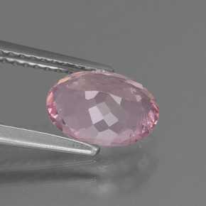 Morganita Rosado claro natural de 1.26 ct, Corte Óvalo, VS