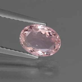 Morganita rosa natural de 1,03 ct, corte óvalo, VS