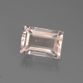 Morganita rosa natural de 1,82 ct, baguette, VVS