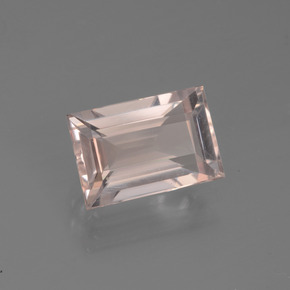 Morganita rosa natural de 1,82 ct, baguette, VVS