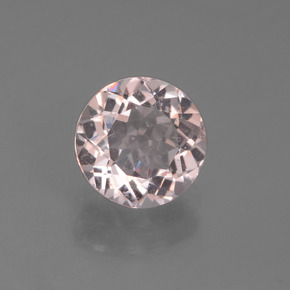 Morganita rosa natural de 1,31 ct, corte redondo, VS