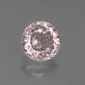 Morganita Rosado claro natural de 1.44 ct, Corte Redondo, VS