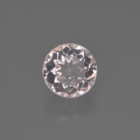 Morganita rosa natural de 0,62 ct, corte redondo, VVS-VS