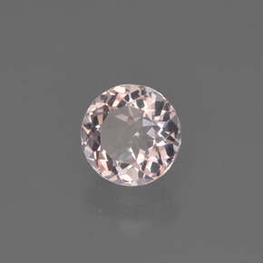 Morganita rosa natural de 0,62 ct, corte redondo, VVS-VS
