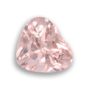 Morganita Rosado claro natural de 2.61 ct, Forma de corazón, VS