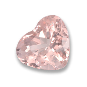 Morganita Rosado claro natural de 2.61 ct, Forma de corazón, VS