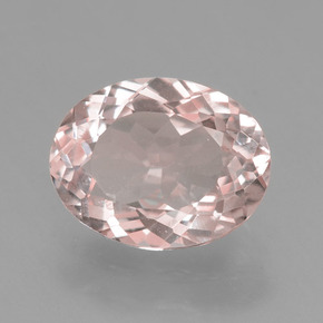 Morganita Rosado claro natural de 1.62 ct, Corte Óvalo, VS