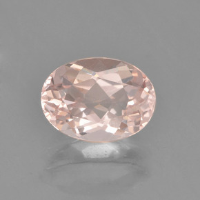 Morganita rosa natural de 1,74 ct, corte óvalo, VVS-VS