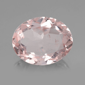 Morganita Rosado claro natural de 1.81 ct, Corte Óvalo, VS