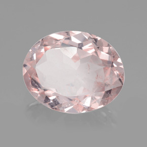 Morganita Rosado claro natural de 1.81 ct, Corte Óvalo, VS