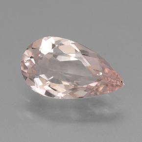 Morganita rosa natural de 1,51 ct, en forma de pera, VVS-VS