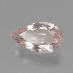 Morganita rosa natural de 1,51 ct, en forma de pera, VVS-VS