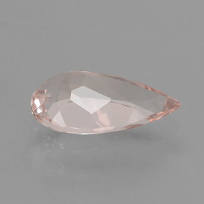 Morganita rosa natural de 1,51 ct, en forma de pera, VVS-VS