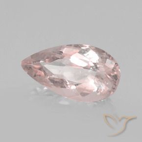 Morganita Rosado flamingo natural de 1.69 ct, En forma de pera, VS-SI