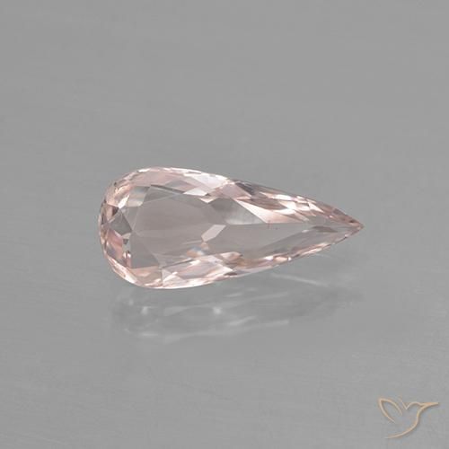 1.43ct Natural Rosado claro morganita, En forma de pera, VS