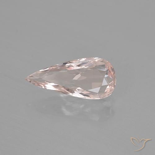Morganita Rosado claro natural de 1.43 ct, En forma de pera, VS
