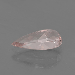 Morganita rosa natural de 1,39 ct, en forma de pera, VVS-VS
