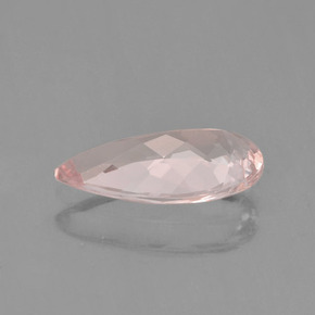 Morganita rosa natural de 1,53 ct, en forma de pera, VVS-VS