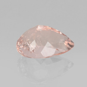 Morganita rosa natural de 1,71 ct, en forma de pera, VS-SI
