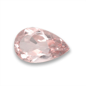 Morganita rosa natural de 1,45 ct, en forma de pera, VVS-VS