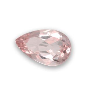 Morganita rosa natural de 1,45 ct, en forma de pera, VVS-VS