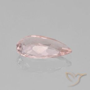 Morganita rosa natural de 1,54 ct, en forma de pera, VS