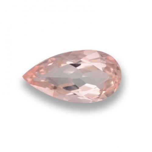Morganita Rosado medio natural de 0.64 ct, En forma de pera, VVS