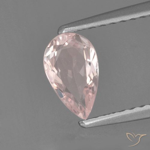 0.55ct Natural Rosado claro Morganita, En forma de pera, VVS-VS