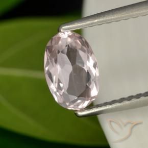 Morganita Rosado flamingo natural de 0.82 ct, Ovalada, VVS-VS