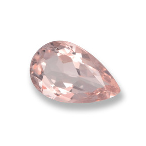 Morganita Rosado claro natural de 0.70 ct, En forma de pera, VVS