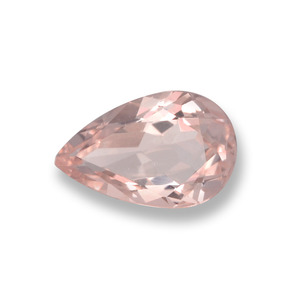 Morganita Rosado claro natural de 0.70 ct, En forma de pera, VVS