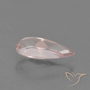 Morganita Rosado claro natural de 0.77 ct, En forma de pera, VVS-VS