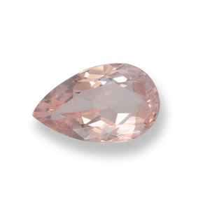 Morganita Rosado claro natural de 0.62 ct, En forma de pera, VVS