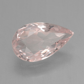 Morganita Rosado claro natural de 0.74 ct, En forma de pera, VVS