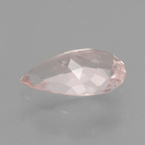 Morganita Rosado claro natural de 0.74 ct, En forma de pera, VVS
