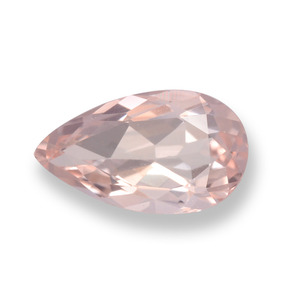 Morganita rosa natural de 0,78 ct, en forma de pera, VVS