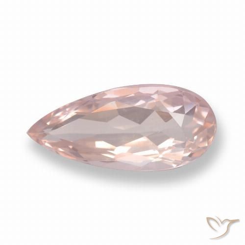 Morganita Rosado flamingo natural de 1.03 ct, En forma de pera, VVS