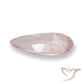 Morganita Rosado flamingo natural de 1.03 ct, En forma de pera, VVS