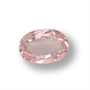 Morganita Rosado claro natural de 0.97 ct, Corte Óvalo, VVS