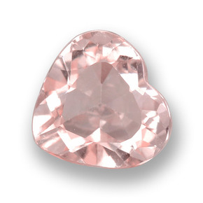 Morganita rosa natural de 0,79 ct, forma de corazón, VVS-VS