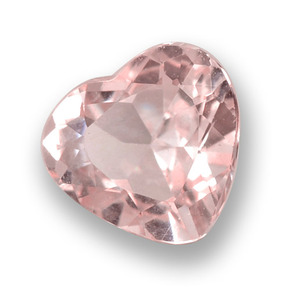 Morganita rosa natural de 0,79 ct, forma de corazón, VVS-VS