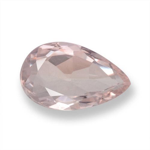 Morganita Tono rosado coral natural de 0.79 ct, En forma de pera, VVS-VS